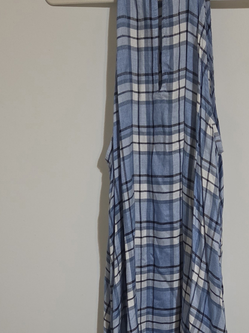 Mud Pie Blue Plaid Maxi Skirt